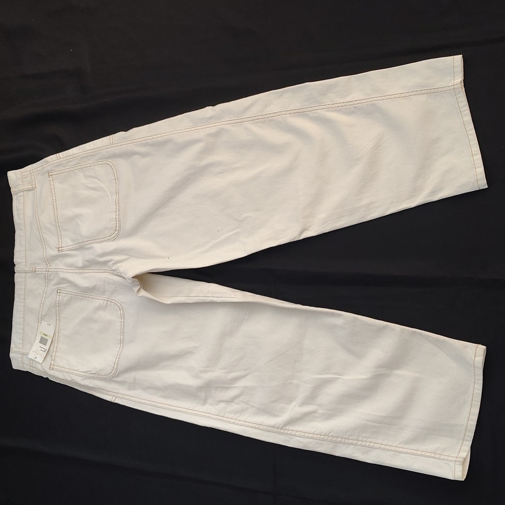 Jessica Simpson Ankle Barrel Jeans in Ecru | Size 10/ 30 - Picture 11 of 14